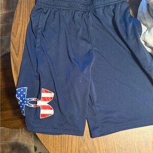 YM Under Armour American Flag shorts